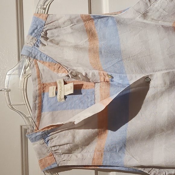 Cynthia Rowley 100% linen dress - Picture 2 of 7